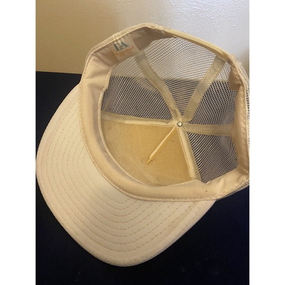 Vintage Campbell Soup Pennsylvania Mesh White Trucker Hat Big Patch Back Broken - Picture 4 of 5